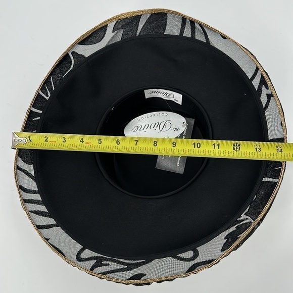 Ms. Divine Gold & Black Brimmed Church Hat NWT - Picture 5 of 6